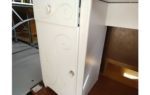 BUREAU BLANC 1 T 1 P