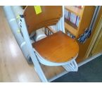 LOT DE 4 CHAISES ASSISES BOIS MARRON