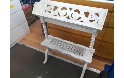 PORTE LIVRES BOIS PEINT BLANC