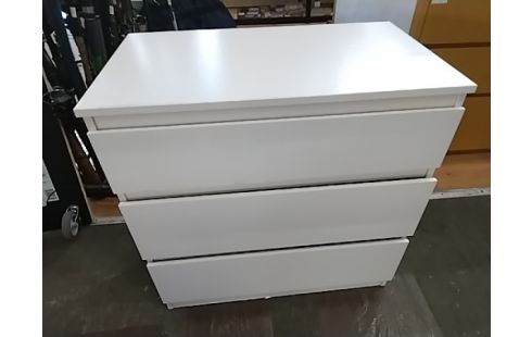 COMMODE MODERNE 3 T PETIT MODELE BLANC