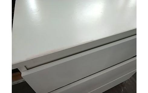 COMMODE MODERNE 3 T PETIT MODELE BLANC
