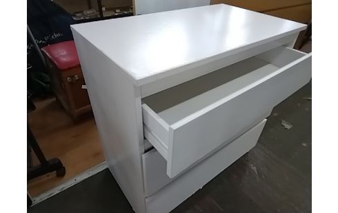 COMMODE MODERNE 3 T PETIT MODELE BLANC