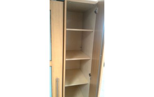 KLEIDERSCHRANK 1 ESCHE LOOK 2 TÜREN VERSCHIEBBAR