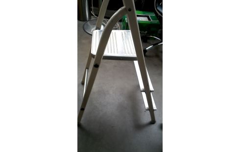 TRITTLEITER 1 BRABANTIA WEISS MET ALUMINIUM