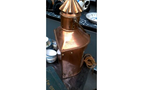 LAMPE, , BATEAU CUIVRE