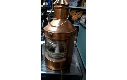 LAMPE, , BATEAU CUIVRE