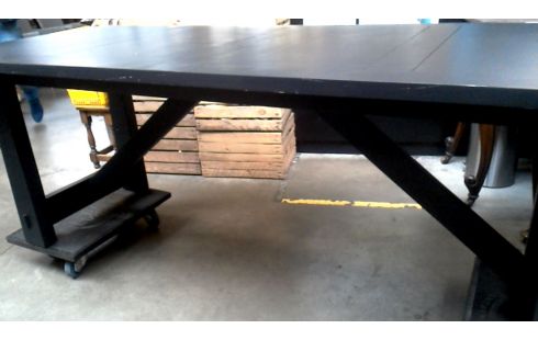 TABLE DE SALLE A MANGER NOIR, , BOIS
