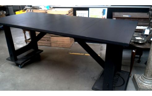 TABLE DE SALLE A MANGER NOIR, , BOIS