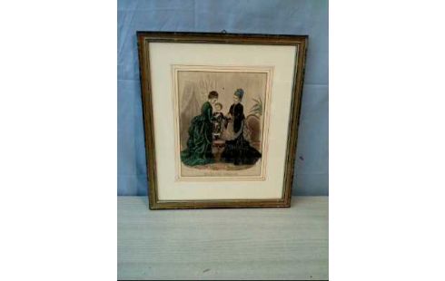DRUCKGRAFIK "MUSEE DES FAMILLES" 3-FRAUEN