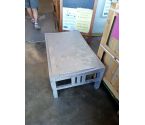TABLE BASSE GRISE ARGENTÉ