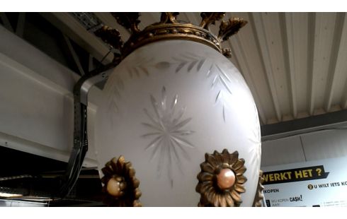 HÄNGELAMPE FACETTIERT EIS KUPFER
