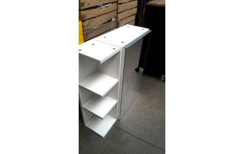 MEUBLE SALLE DE BAINS IKEA BLANCHE, , MIROIR