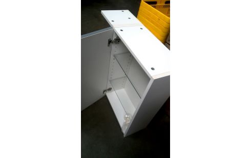 MEUBLE SALLE DE BAINS IKEA BLANCHE, , MIROIR