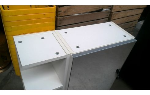 MEUBLE SALLE DE BAINS IKEA BLANCHE, , MIROIR