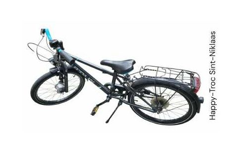 KINDERFAHRRAD SCHWARZ BLAU