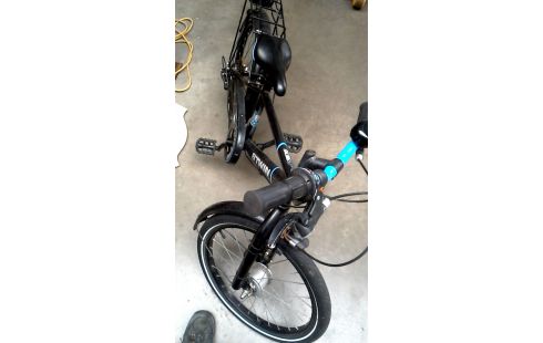 KINDERFAHRRAD SCHWARZ BLAU
