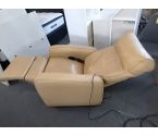 FAUTEUIL ELECTRIQUE CUIR BEIGE CHAILLARD
