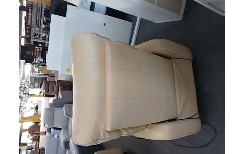 FAUTEUIL ELECTRIQUE CUIR BEIGE CHAILLARD