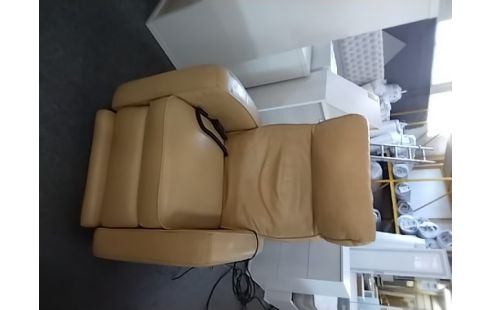 FAUTEUIL ELECTRIQUE CUIR BEIGE CHAILLARD