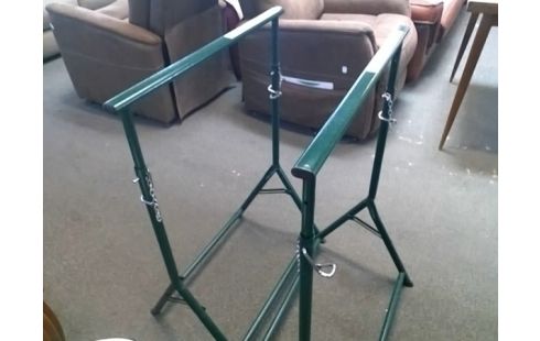 PAIRE DE TRETEAUX FER VERT ARCHI VG