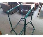 PAIRE DE TRETEAUX FER VERT ARCHI VG
