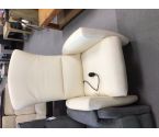 FAUTEUIL RELAX CUIR BEIGE