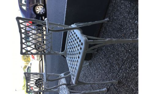 CHAISE METAL BLANC LA PAIRE