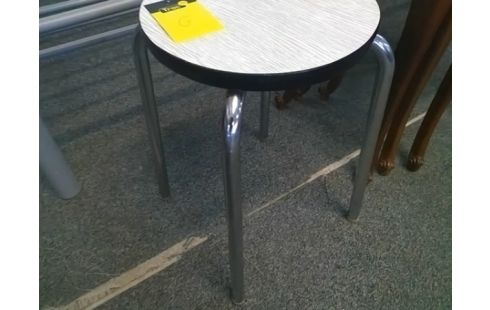TABOURET FORMICA BLANC
