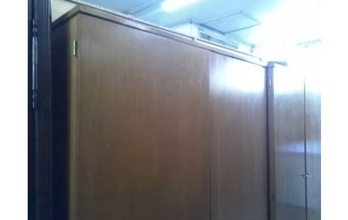 ARMOIRE ANCIENNE BOIS 2P (ETAGERES ET PENDERIE)