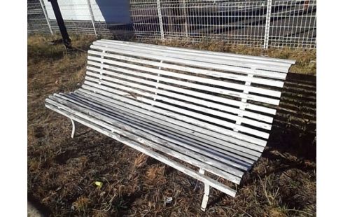 BANC DE JARDIN BOIS BLANC