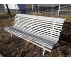 BANC DE JARDIN BOIS BLANC