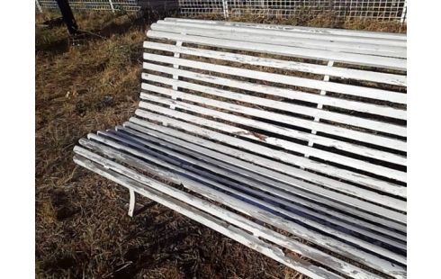 BANC DE JARDIN BOIS BLANC