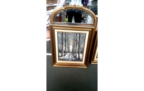 SCHILDERIJ WINTER VELDWEGEL