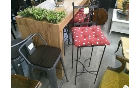 TABOURET DE BAR FER FORGE