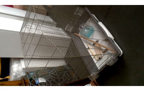 VOGELKOOI GRIJS PVC + ACCESSOIRES SAVIC