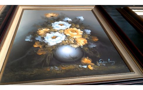 SCHILDERIJ BLOEMEN GESIGNEERD DOMBERG