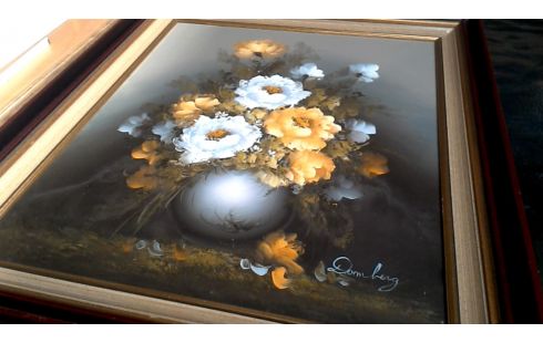 SCHILDERIJ BLOEMEN GESIGNEERD DOMBERG