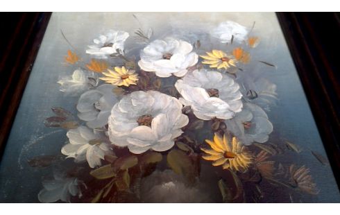 SCHILDERIJ BLOEMEN GESIGNEERD DOMBERG