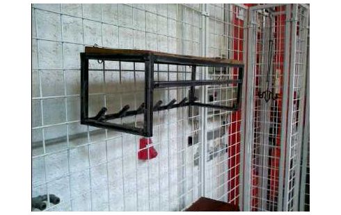 WANDGARDEROBBE METALL INDUSTRIELL M. EBENE