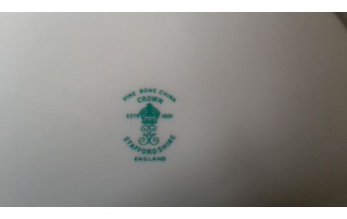 SERVIES WIT PORSELEIN STAFFORDSHIRE