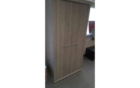 KLEIDERSCHRANK 1 BLEIWEISS 2 TÜREN