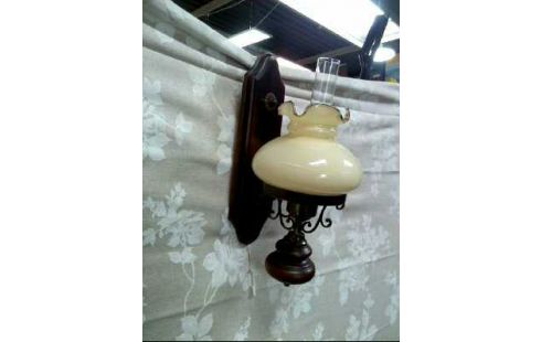 WANDLAMPE GLASSCHIRM CREMEF. PETROL.ART