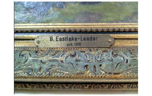 GEMÄLDE I.R. <B. EASTLAKE- LEADER>