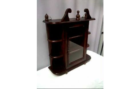 HÄNGEVITRINE HOLZ DUNKEL MINIATUR 1-TÜR