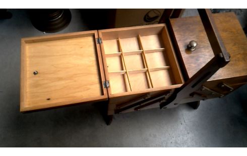 NÄHKÖRBCHEN IM VINTAGE-STIL, , HOLZ