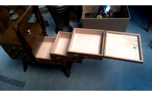 NÄHKÖRBCHEN IM VINTAGE-STIL, , HOLZ