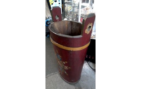 PORTE PARAPLUIE, , BOIS BORDEAUX FLEUR