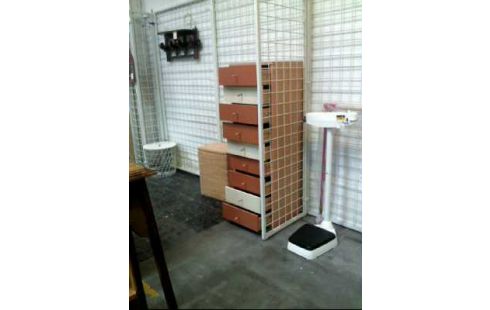 BADSCHRANK HOLZ HELL FURNIERT 9 SCHUBL.
