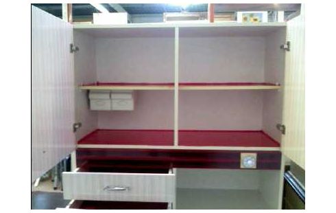 KÜCHENSCHRANK ROT <HORST-KÜCHEN> 70ER STIL
