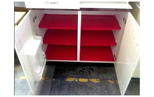 KÜCHENSCHRANK ROT <HORST-KÜCHEN> 70ER STIL